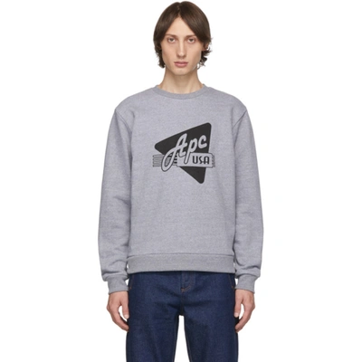 【関税&送料込】A.P.C. Grey Cotton Sweatshirt James sweatshirt | A.P.C.