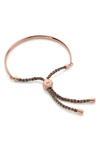 Monica Vinader Engravable Fiji Friendship Bracelet In Rose Gold