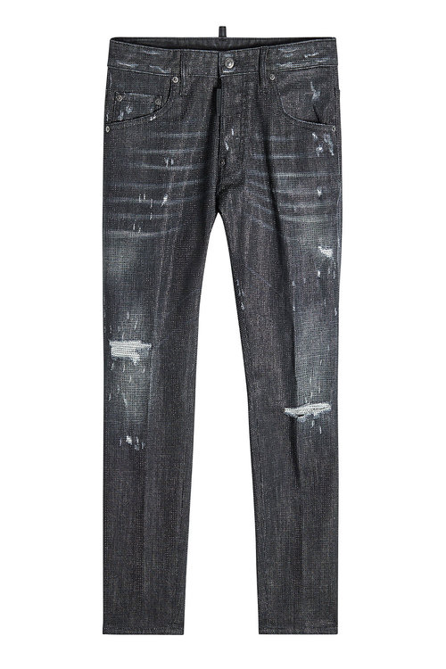Dsquared2 Distressed Skinny Jeans In Black | ModeSens