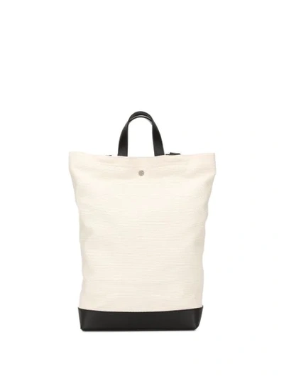 Cabas Ruck Backpack In White