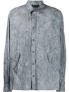 Mr & Mrs Italy Coated Shirt In Grey