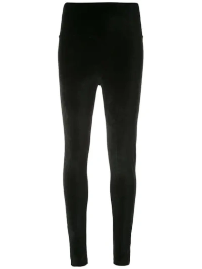 Andrea Bogosian Textured Pedrari Skinny Trousers In Black