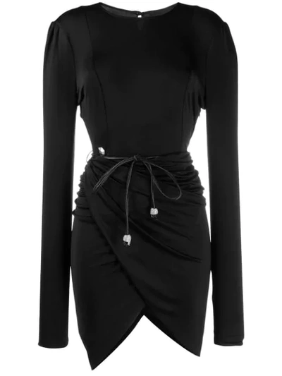 Philipp Plein Fitted Mini Dress In Black