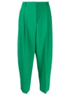 Stella Mccartney Tapered Tailored Trousers In Green