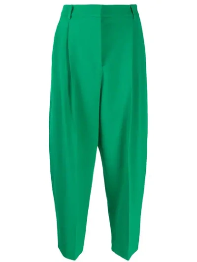 Stella Mccartney Tapered Tailored Trousers In Green