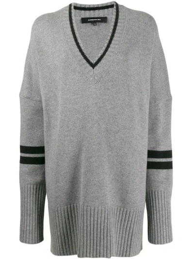 Barbara Bui Oversized Knitted Jumper In Grey