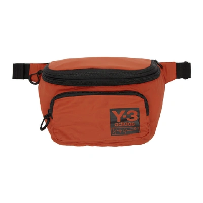 Y-3 Packable Backpack In Icon Orange/black
