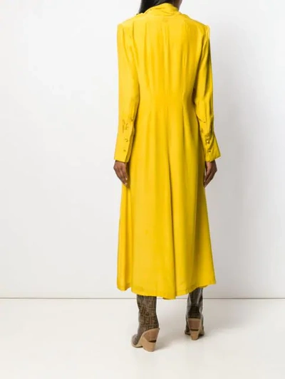 A.f.vandevorst Long Day Dress In Yellow