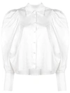 Khaite Puffed Sleeves Shirt In White