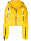 Khrisjoy Cropped Puffer Jacket In Yellow