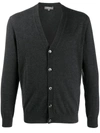 N•peal Gents Fine-knit Cardigan In Grey