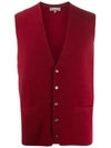 N•peal The Chelsea Milano Waistcoat In Red