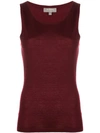 N•peal Fine Knit Tank Top In Red