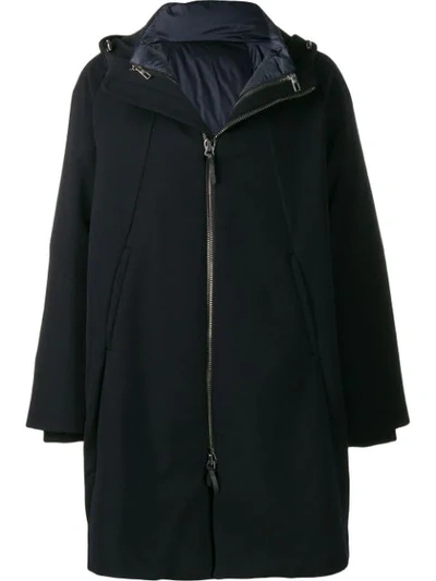 Giorgio Armani Padded Parka In Blue