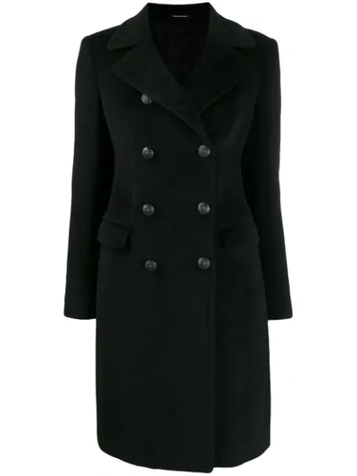 Tagliatore Wool Military Coat In N590 Black