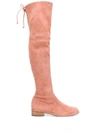 Stuart Weitzman Lowland Boots In Pink