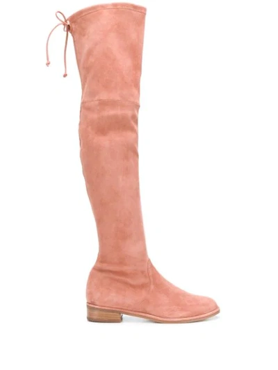Stuart Weitzman Lowland Boots In Pink