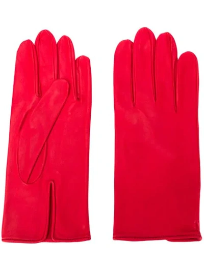 Ernest W Baker Slim Fit Gloves In Red