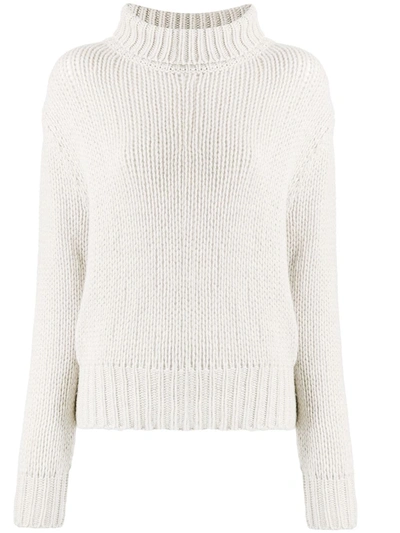 Aragona Chunky Knit Jumper In White