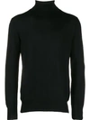 Lc23 Slim-fit Roll-neck Jumper In Black