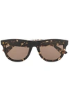 Bottega Veneta Tortoiseshell Sunglasses In Brown