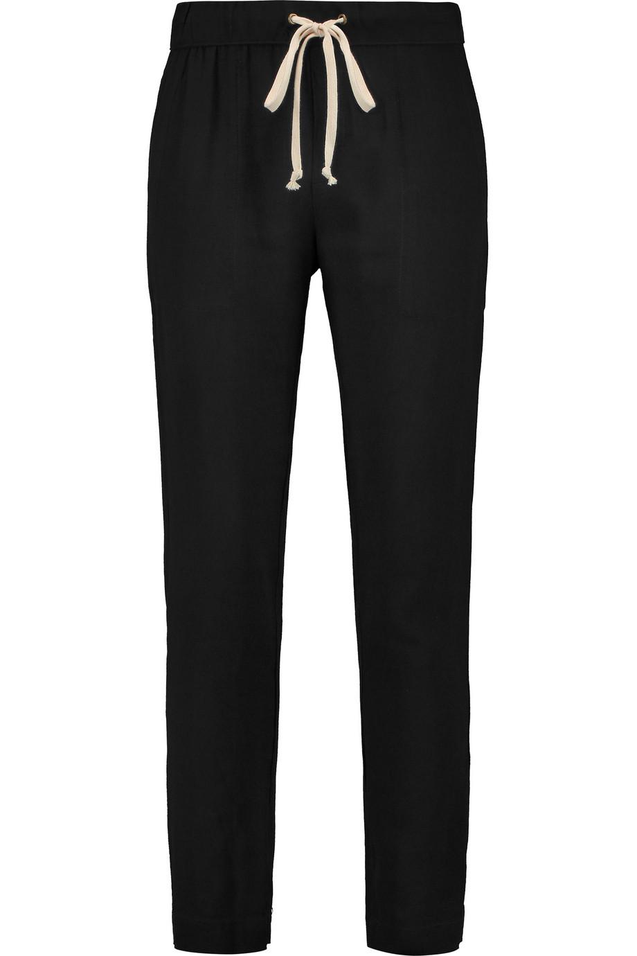 Enza Costa Crepe Tapered Pants | ModeSens