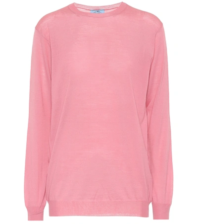 Prada Cashmere Sweater In Pink