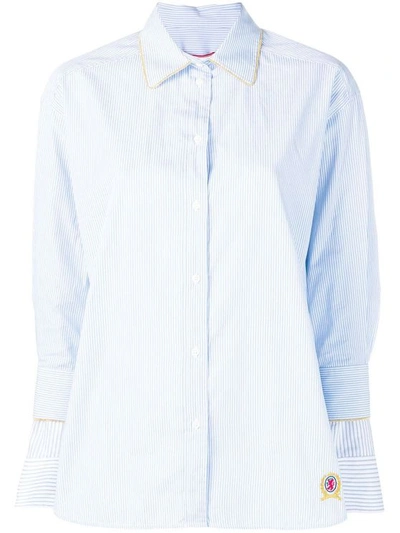 Tommy Hilfiger Women's Light Blue Cotton Shirt