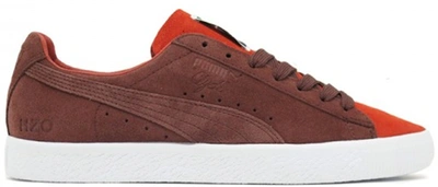 Pre-owned Puma Clyde Patta Amsterdam (brown) In Vibrant Orange/biscuit- White