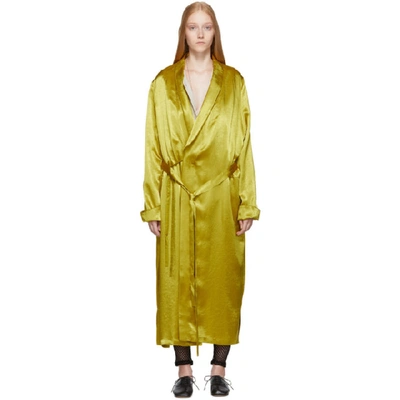 Ann Demeulemeester Gold Nanette Dress In Lemon