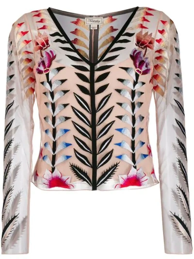Temperley London Rosy Top In Cameo Mix