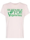 Stella Mccartney Slogan Print T-shirt In Pink