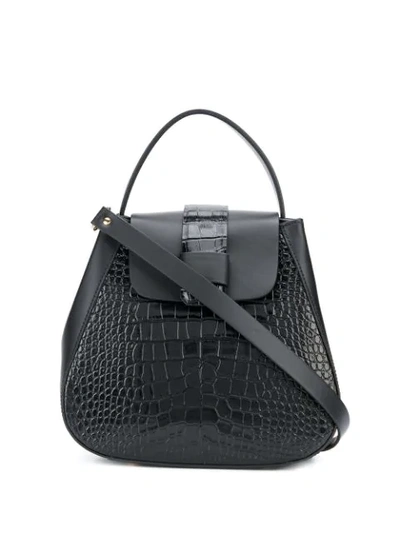 Nico Giani Embossed Myria Tote Bag In Black