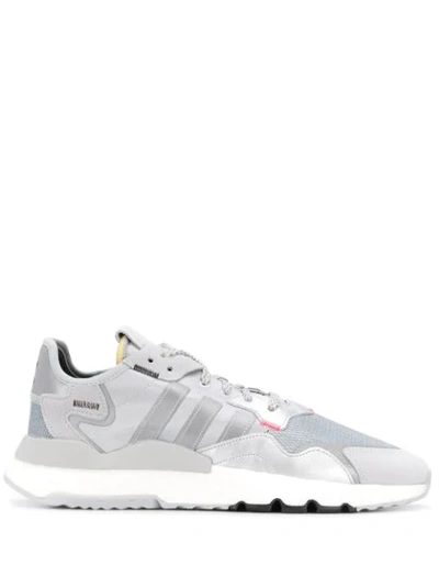 Adidas Originals Nite Jogger Trainers In Silver