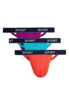 2(x)ist Cotton Thong, Pack Of 3 In Purple/hibiscus/bluebird