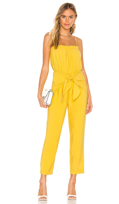 Bcbgeneration Tie-front Jumpsuit In Yellow