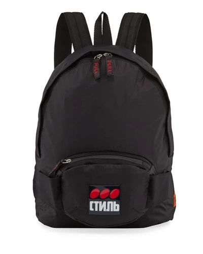 Heron Preston Men's Ctnmb Dots Nylon Backpack In Black