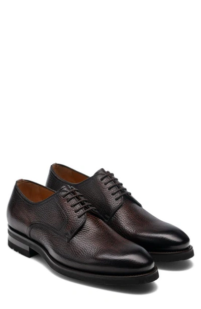 Magnanni Mens Brown Flex Leather Derby Shoes Eur 45 / 11 Uk