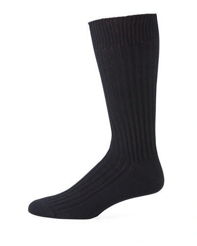 Tom Ford Men's Thick-knit Casual Socks In Navy