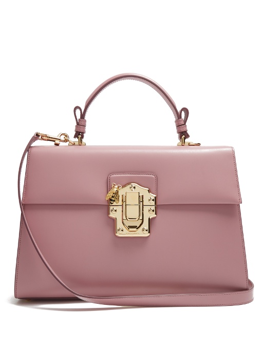 Dolce & Gabbana Lucia Smooth Calf-leather Bag In Blush-pink | ModeSens