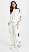 Olivia Von Halle Missy Silk And Cashmere Tracksuit In Ivory