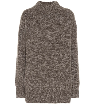 The Row Edmund Cashmere Sweater In Brown