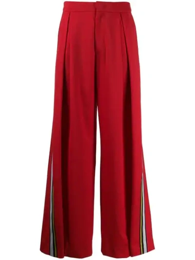 A.f.vandevorst Wide-leg Trousers In Red