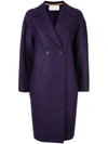 Harris Wharf London Einreihiger Mantel In Purple