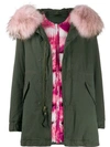 Mr & Mrs Italy Flap Pocket Parka In Green