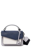 Botkier Cobble Hill Leather Crossbody Bag In Navy Combo