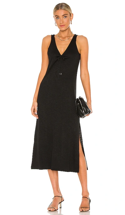 Paige Sage Midi Tank Dress In Black | ModeSens
