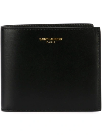 Saint Laurent East West Wallet In Black