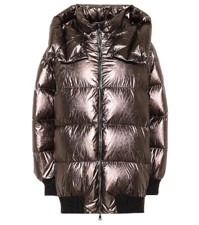 Moncler Verdier Down Jacket In Silver