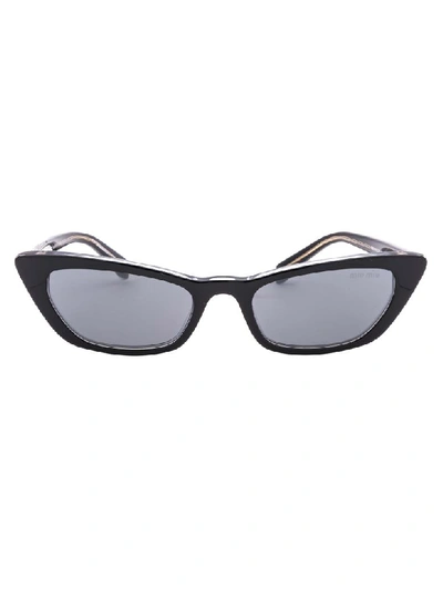 Miu Miu Sunglasses In Top Black On Transparent